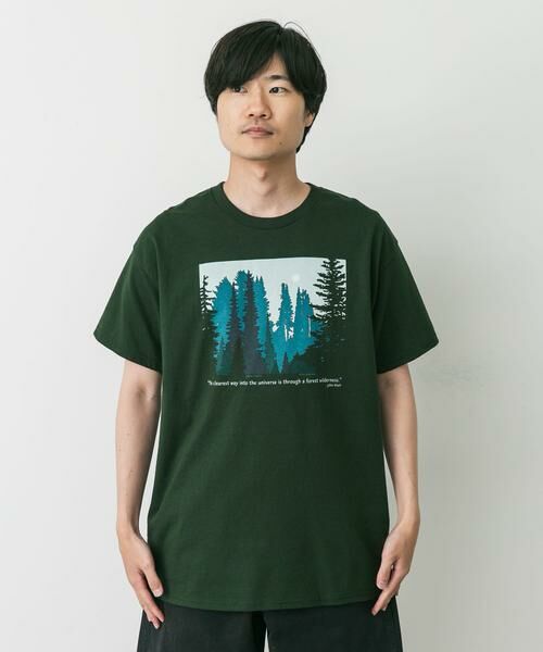 URBAN RESEARCH DOORS / アーバンリサーチ ドアーズ Tシャツ | LIBERTY GRAPHICS　Forest Wilderness | 詳細1