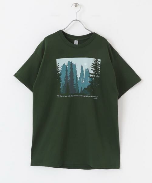 URBAN RESEARCH DOORS / アーバンリサーチ ドアーズ Tシャツ | LIBERTY GRAPHICS　Forest Wilderness | 詳細4
