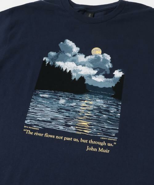 URBAN RESEARCH DOORS / アーバンリサーチ ドアーズ Tシャツ | LIBERTY GRAPHICS　Muir River | 詳細5