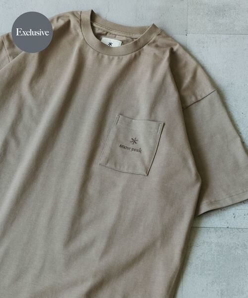 URBAN RESEARCH DOORS/アーバンリサーチ ドアーズ 『別注』Snow Peak Apparel×DOORS Pocket Logo T-shirts ベージュ L URBAN RESEARCH DOORS/アーバンリサーチ ドアーズ 『別注』Snow Peak Apparel×DOORS Pocket Logo T-shirts ベージュ L