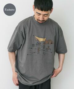URBAN RESEARCH DOORS / アーバンリサーチ ドアーズ Tシャツ | 『別注』Snow Peak×DOORS　WaterActive Print Tee