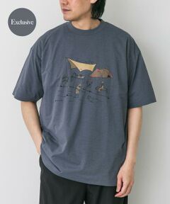 URBAN RESEARCH DOORS / アーバンリサーチ ドアーズ Tシャツ | 『別注』Snow Peak×DOORS　WaterActive Print Tee
