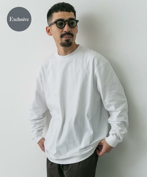 URBAN RESEARCH DOORS/アーバンリサーチ ドアーズ 『別注』HANES×DOORS BEEFY-T DOORS FIT LONG-SLEEVE ホワイト L