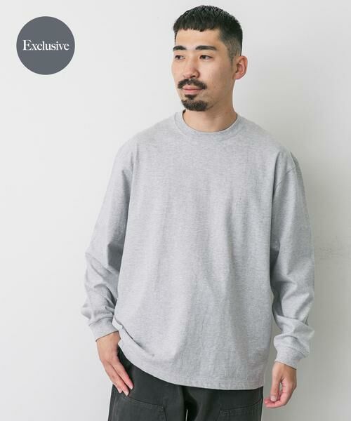 URBAN RESEARCH DOORS/アーバンリサーチ ドアーズ 『別注』HANES×DOORS BEEFY-T DOORS FIT LONG-SLEEVE グレー L