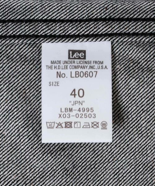 URBAN RESEARCH DOORS / アーバンリサーチ ドアーズ Gジャン・デニムジャケット | 『別注』Lee101×DOORS　JACKET | 詳細14