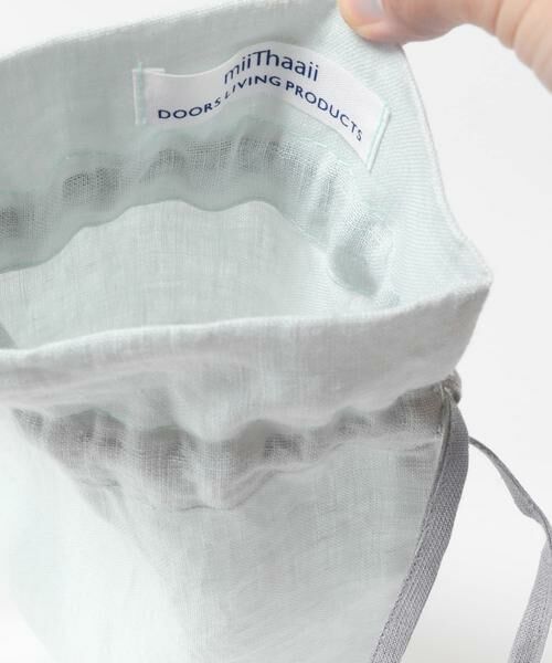 URBAN RESEARCH DOORS / アーバンリサーチ ドアーズ その他雑貨 | 『WEB限定』『別注』miiThaaii×DOORS　バイカラーリネン巾着S | 詳細10