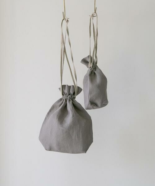 URBAN RESEARCH DOORS / アーバンリサーチ ドアーズ その他雑貨 | 『WEB限定』『別注』miiThaaii×DOORS　バイカラーリネン巾着S | 詳細16