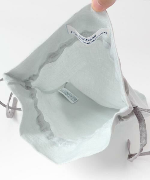 URBAN RESEARCH DOORS / アーバンリサーチ ドアーズ その他雑貨 | 『WEB限定』『別注』miiThaaii×DOORS　バイカラーリネン巾着M | 詳細12