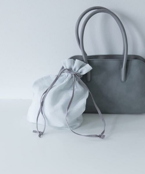 URBAN RESEARCH DOORS/アーバンリサーチ ドアーズ 『WEB限定』『別注』miiThaaii×DOORS バイカラーリネン巾着M ミント M