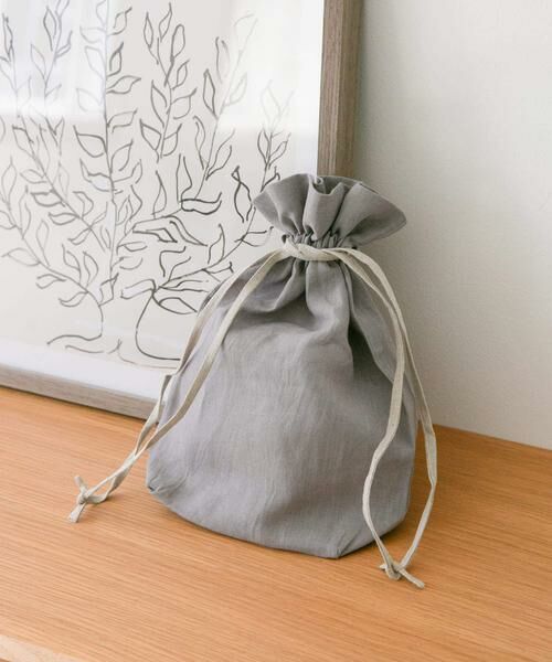 URBAN RESEARCH DOORS / アーバンリサーチ ドアーズ その他雑貨 | 『WEB限定』『別注』miiThaaii×DOORS　バイカラーリネン巾着M | 詳細14
