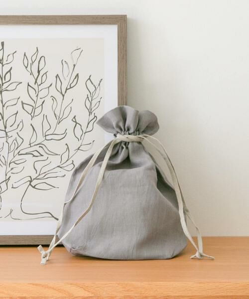 URBAN RESEARCH DOORS / アーバンリサーチ ドアーズ その他雑貨 | 『WEB限定』『別注』miiThaaii×DOORS　バイカラーリネン巾着M | 詳細15