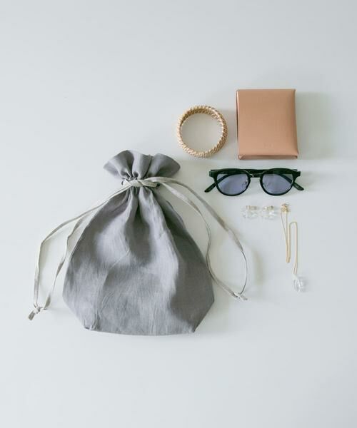 URBAN RESEARCH DOORS / アーバンリサーチ ドアーズ その他雑貨 | 『WEB限定』『別注』miiThaaii×DOORS　バイカラーリネン巾着M | 詳細18