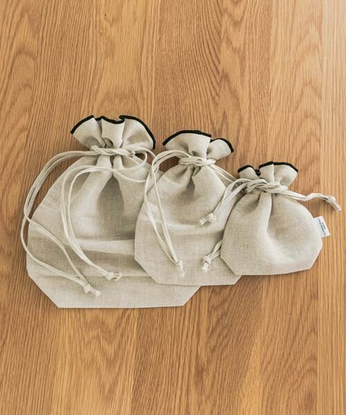 URBAN RESEARCH DOORS / アーバンリサーチ ドアーズ その他雑貨 | DOORS LIVING PRODUCTS　コットンリネンライン巾着SS | 詳細3