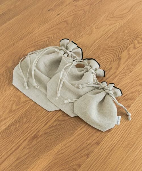 URBAN RESEARCH DOORS / アーバンリサーチ ドアーズ その他雑貨 | DOORS LIVING PRODUCTS　コットンリネンライン巾着SS | 詳細4