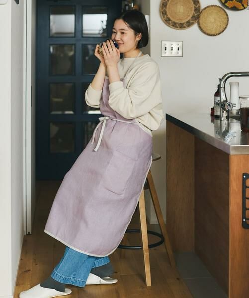 URBAN RESEARCH DOORS / アーバンリサーチ ドアーズ キッチンツール | 『別注』fog linen work×DOORS　リネンパイピングエプロン | 詳細2
