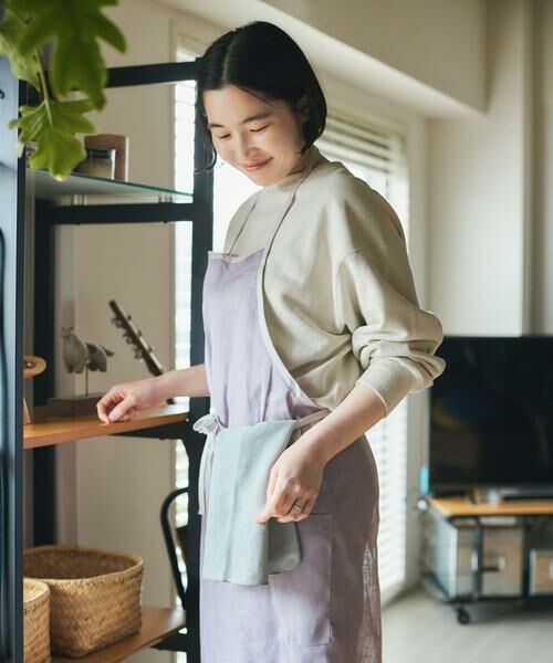 URBAN RESEARCH DOORS / アーバンリサーチ ドアーズ キッチンツール | 『別注』fog linen work×DOORS　リネンパイピングエプロン | 詳細3