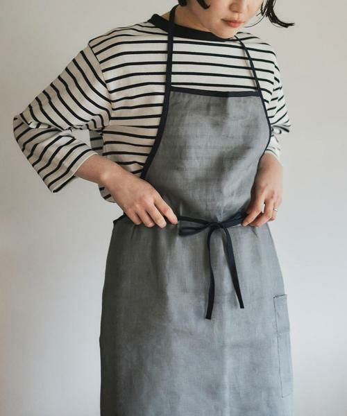 URBAN RESEARCH DOORS / アーバンリサーチ ドアーズ キッチンツール | 『別注』fog linen work×DOORS　リネンパイピングエプロン | 詳細8