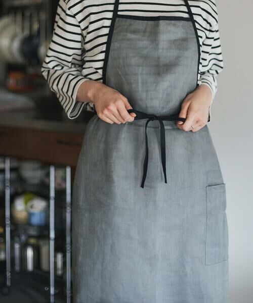 URBAN RESEARCH DOORS / アーバンリサーチ ドアーズ キッチンツール | 『別注』fog linen work×DOORS　リネンパイピングエプロン | 詳細9