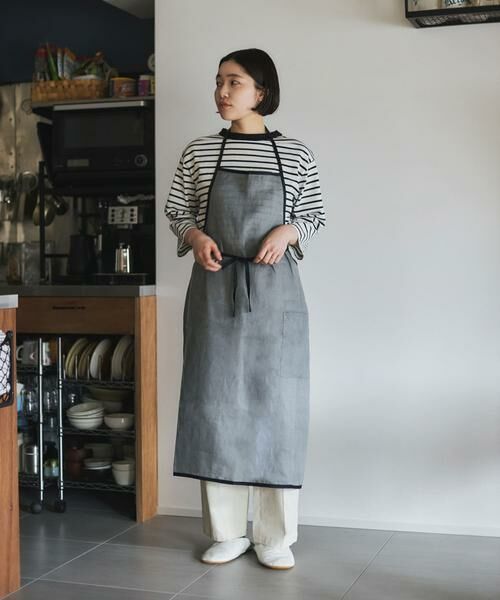 URBAN RESEARCH DOORS / アーバンリサーチ ドアーズ キッチンツール | 『別注』fog linen work×DOORS　リネンパイピングエプロン | 詳細10