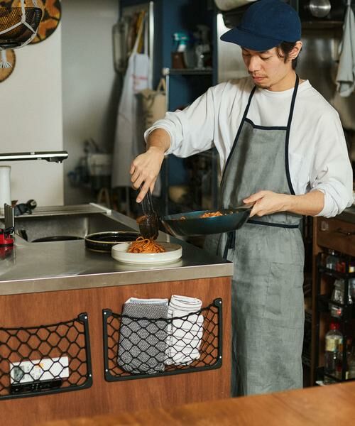 URBAN RESEARCH DOORS / アーバンリサーチ ドアーズ キッチンツール | 『別注』fog linen work×DOORS　リネンパイピングエプロン | 詳細13