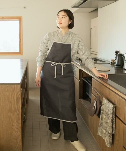 URBAN RESEARCH DOORS / アーバンリサーチ ドアーズ キッチンツール | 『別注』fog linen work×DOORS　リネンパイピングエプロン | 詳細1