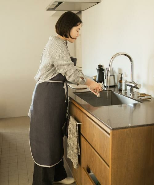 URBAN RESEARCH DOORS / アーバンリサーチ ドアーズ キッチンツール | 『別注』fog linen work×DOORS　リネンパイピングエプロン | 詳細3