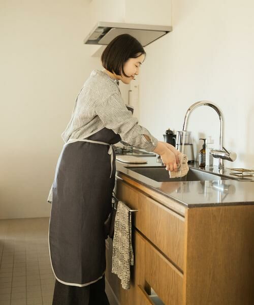 URBAN RESEARCH DOORS / アーバンリサーチ ドアーズ キッチンツール | 『別注』fog linen work×DOORS　リネンパイピングエプロン | 詳細4
