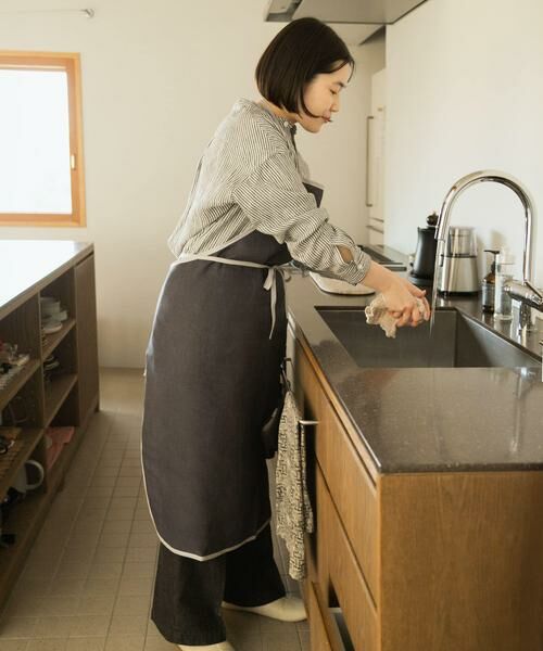 URBAN RESEARCH DOORS / アーバンリサーチ ドアーズ キッチンツール | 『別注』fog linen work×DOORS　リネンパイピングエプロン | 詳細6