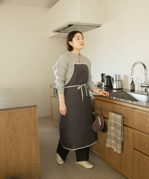 URBAN RESEARCH DOORS / アーバンリサーチ ドアーズ キッチンツール | 『別注』fog linen work×DOORS　リネンパイピングエプロン | 詳細7