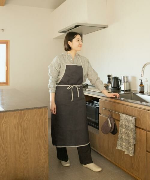 URBAN RESEARCH DOORS / アーバンリサーチ ドアーズ キッチンツール | 『別注』fog linen work×DOORS　リネンパイピングエプロン | 詳細8