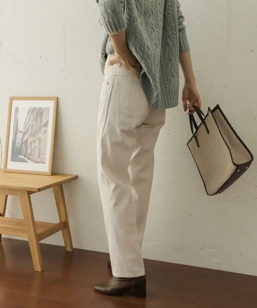 URBAN RESEARCH DOORS / アーバンリサーチ ドアーズ デニムパンツ | ハイライズデニムパンツ(ナチュラル)