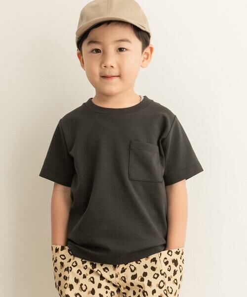 URBAN RESEARCH DOORS / アーバンリサーチ ドアーズ トップス | ポンチポケットTシャツ(KIDS)(ブラック系その他)