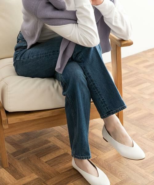 URBAN RESEARCH DOORS / アーバンリサーチ ドアーズ デニムパンツ | ハイライズデニムパンツ(インディゴブルー)