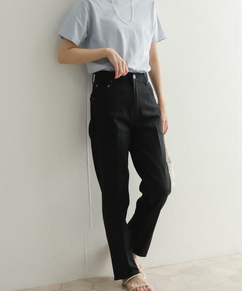 受取確認【ITEMS URBAN RESEARCH】ハイウエストテーパードパンツ URBAN RESEARCH｜『3サイズ展開』タックテーパードパンツ