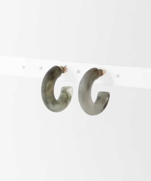 URBAN RESEARCH DOORS / アーバンリサーチ ドアーズ ピアス・イヤリング | マーブルミニフープピアス | 詳細1
