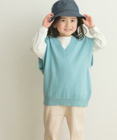 URBAN RESEARCH DOORS / アーバンリサーチ ドアーズ ニット・セーター | 『親子リンク』Vネックニットベスト(KIDS)