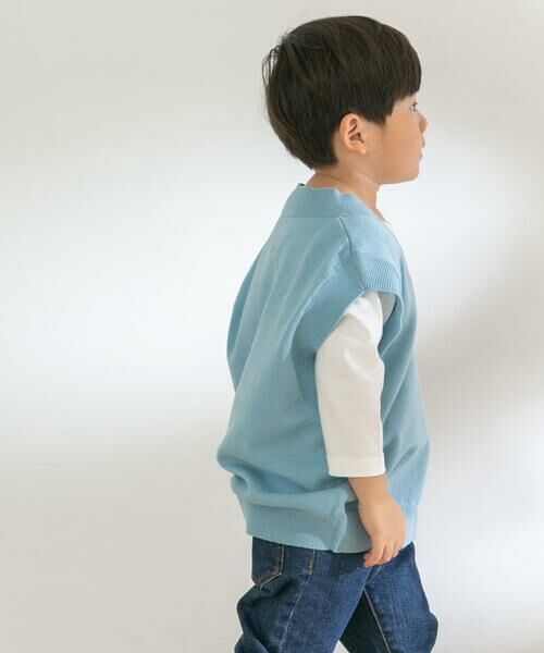 URBAN RESEARCH DOORS / アーバンリサーチ ドアーズ ニット・セーター | 『親子リンク』Vネックニットベスト(KIDS) | 詳細5