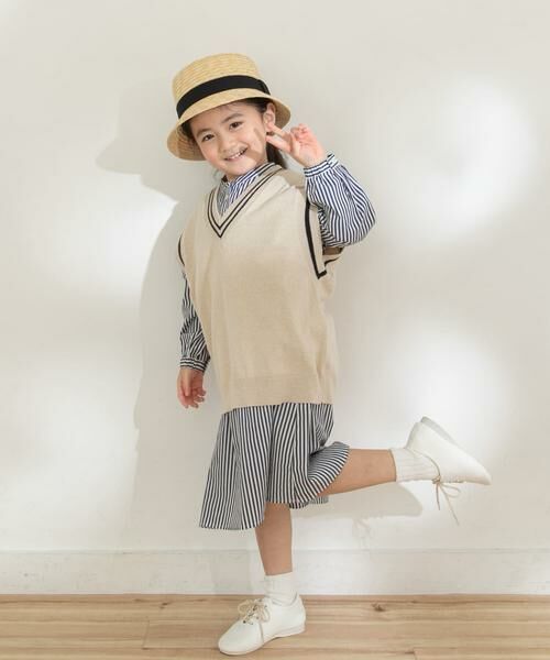 URBAN RESEARCH DOORS / アーバンリサーチ ドアーズ ニット・セーター | 『親子リンク』Vネックニットベスト(KIDS) | 詳細14