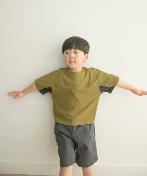 URBAN RESEARCH DOORS / アーバンリサーチ ドアーズ トップス | メッシュスウィッチングドルマンTシャツ(KIDS) | 詳細1