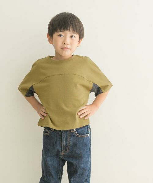 URBAN RESEARCH DOORS / アーバンリサーチ ドアーズ トップス | メッシュスウィッチングドルマンTシャツ(KIDS) | 詳細5