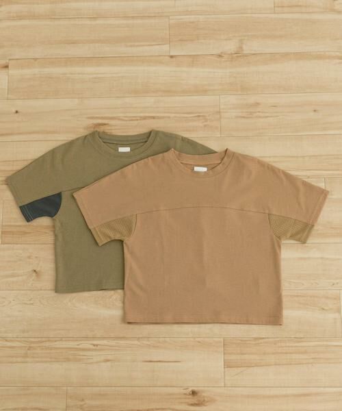 URBAN RESEARCH DOORS / アーバンリサーチ ドアーズ トップス | メッシュスウィッチングドルマンTシャツ(KIDS) | 詳細28