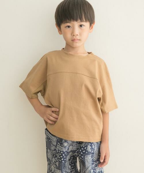 URBAN RESEARCH DOORS / アーバンリサーチ ドアーズ トップス | メッシュスウィッチングドルマンTシャツ(KIDS) | 詳細13