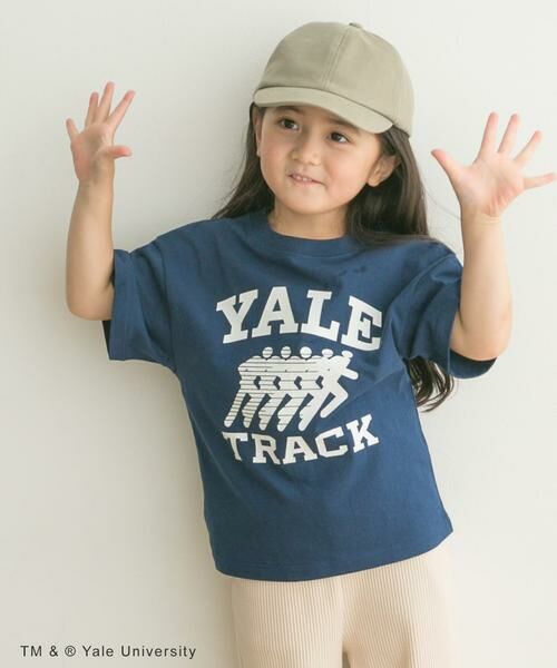 URBAN RESEARCH DOORS / アーバンリサーチ ドアーズ トップス | 『親子リンク』カレッジプリントTシャツ(KIDS)(ネイビー)