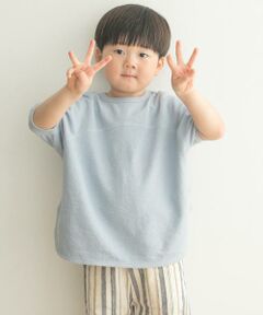 URBAN RESEARCH DOORS / アーバンリサーチ ドアーズ トップス | 『親子リンク』スラブインレイ5分袖プルオーバー(KIDS)