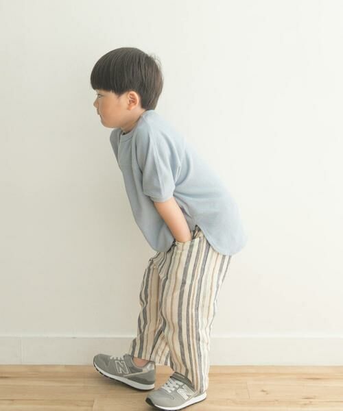 URBAN RESEARCH DOORS / アーバンリサーチ ドアーズ トップス | 『親子リンク』スラブインレイ5分袖プルオーバー(KIDS) | 詳細5