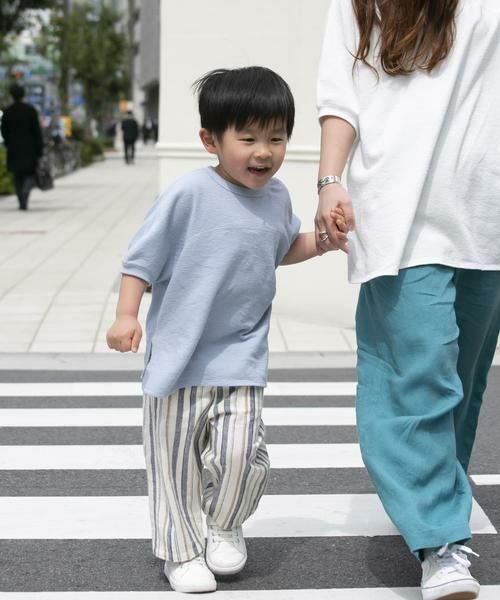 URBAN RESEARCH DOORS / アーバンリサーチ ドアーズ トップス | 『親子リンク』スラブインレイ5分袖プルオーバー(KIDS) | 詳細6