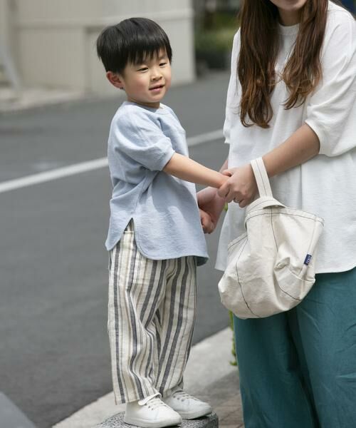 URBAN RESEARCH DOORS / アーバンリサーチ ドアーズ トップス | 『親子リンク』スラブインレイ5分袖プルオーバー(KIDS) | 詳細7