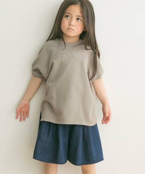 URBAN RESEARCH DOORS / アーバンリサーチ ドアーズ トップス | 『親子リンク』スラブインレイ5分袖プルオーバー(KIDS) | 詳細15