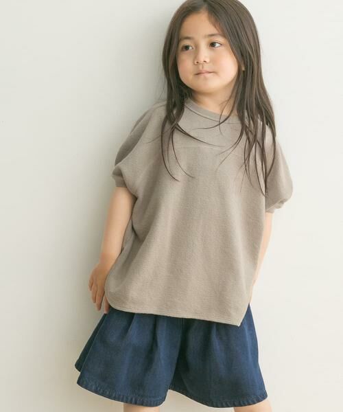 URBAN RESEARCH DOORS / アーバンリサーチ ドアーズ トップス | 『親子リンク』スラブインレイ5分袖プルオーバー(KIDS) | 詳細16