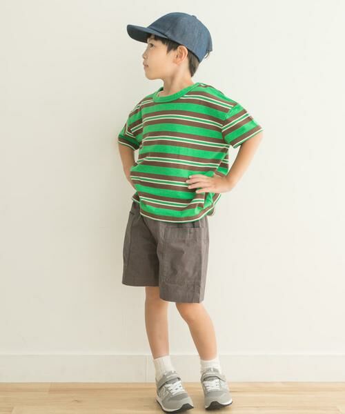 URBAN RESEARCH DOORS / アーバンリサーチ ドアーズ トップス | レトロランダムボーダーワイドTシャツ(KIDS) | 詳細12